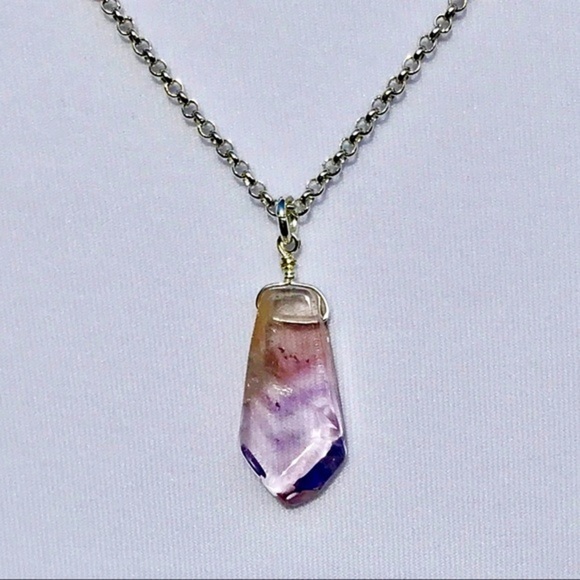 Hand Made Amethyst Charm Necklace - Picture 7 of 8